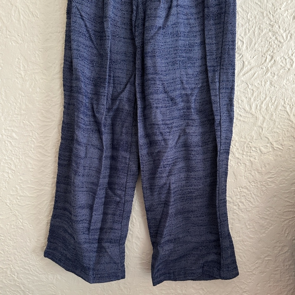 Urban Outfitters Elliot Blue Herringbone Wide Leg Pants XXS - Picture 4 of 7